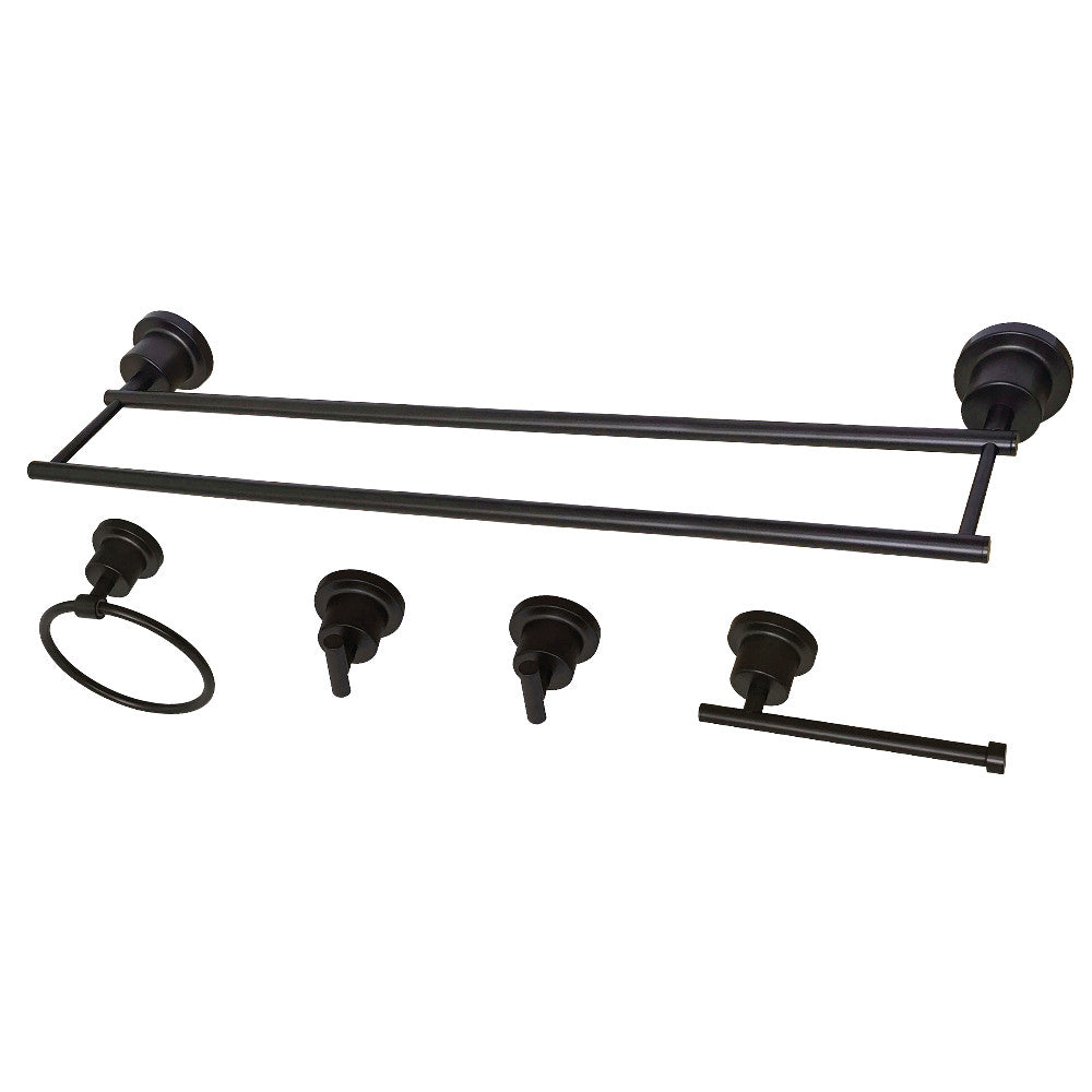 Kingston Brass BAH821330478ORB Concord 5-Piece Bathroom Accessory Set, Oil Rubbed Bronze - BNGBath
