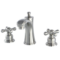 Thumbnail for Kingston Brass KB7968AX 8 in. Widespread Bathroom Faucet, Brushed Nickel - BNGBath