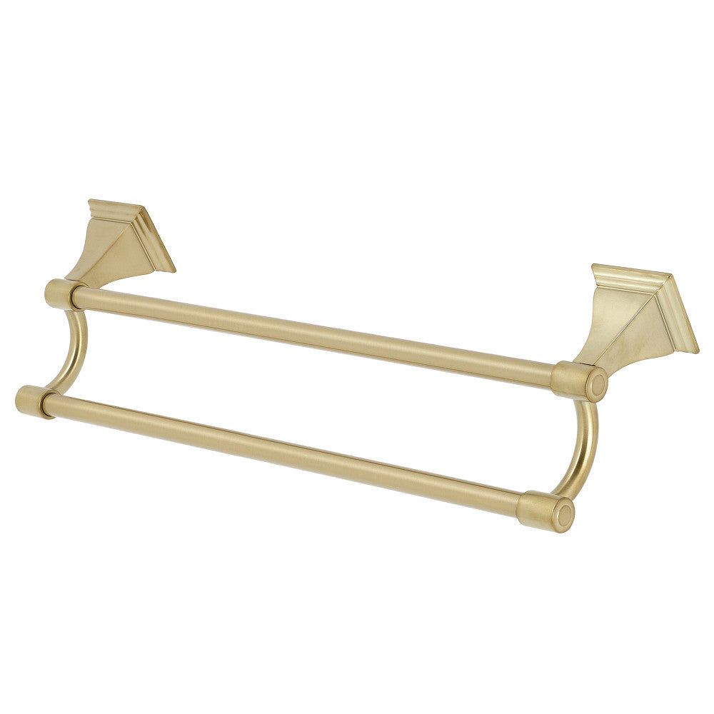 Kingston Brass BAH612318BB Monarch 18-Inch Dual Towel Bar, Brushed Brass - BNGBath