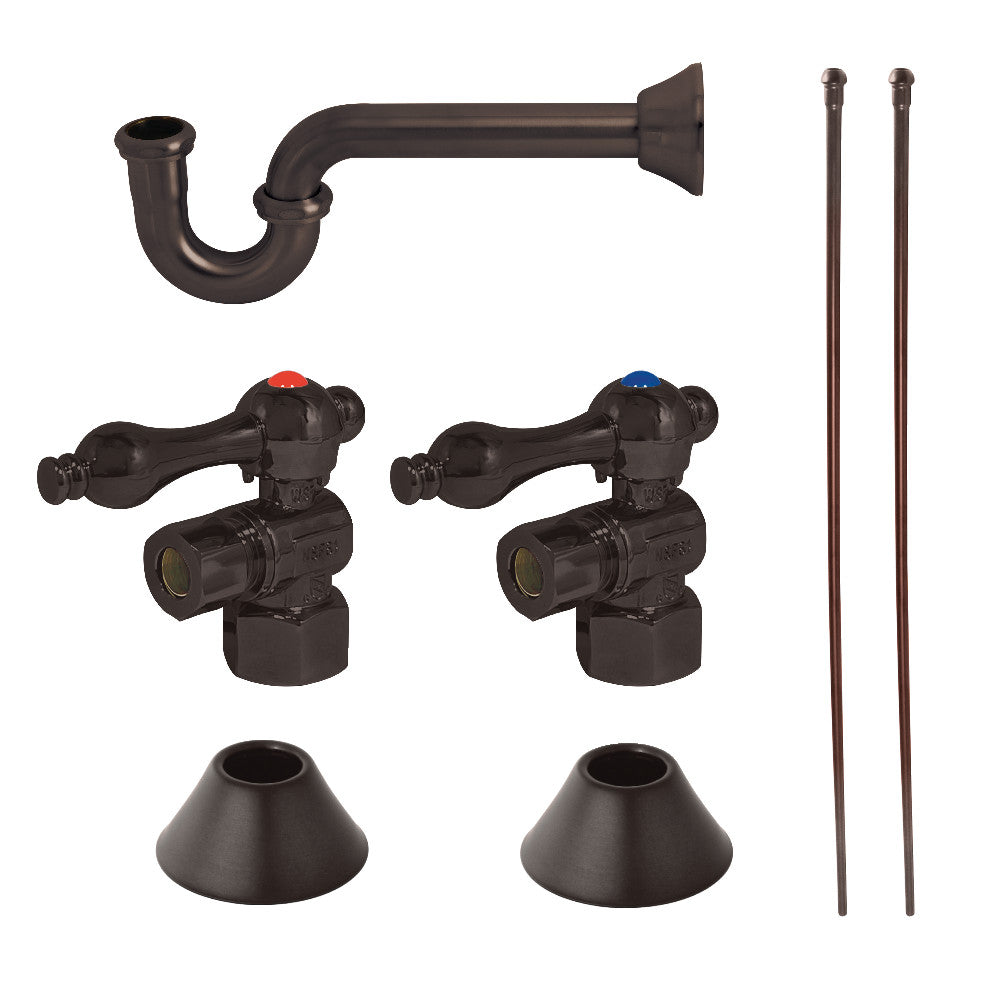 Kingston Brass CC43105LKB30 Traditional Plumbing Sink Trim Kit with P-Trap, Oil Rubbed Bronze - BNGBath