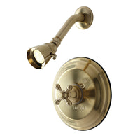 Thumbnail for Kingston Brass KB2637BXTSO Metropolitan Shower Trim Only without Valve, Brushed Brass - BNGBath