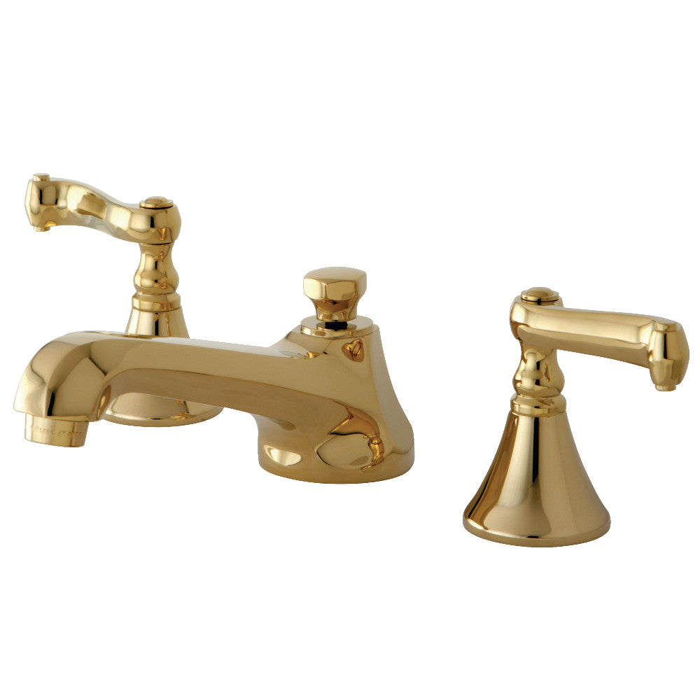 Kingston Brass KS4472FL 8 in. Widespread Bathroom Faucet, Polished Brass - BNGBath