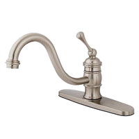 Thumbnail for Kingston Brass KB3578BLLS 8-Inch Centerset Kitchen Faucet, Brushed Nickel - BNGBath