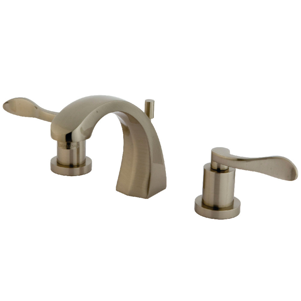 Kingston Brass KS4988DFL 8 in. Widespread Bathroom Faucet, Brushed Nickel - BNGBath