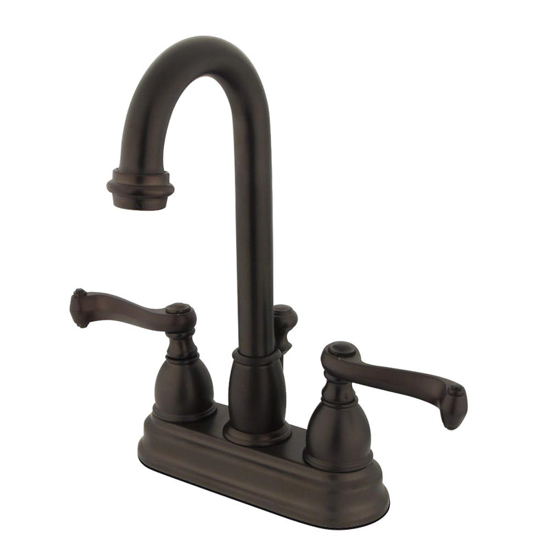 Kingston Brass KB3615FL 4 in. Centerset Bathroom Faucet, Oil Rubbed Bronze - BNGBath