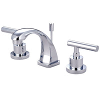 Thumbnail for Kingston Brass KS4941CML Manhattan 8 in. Widespread Bathroom Faucet, Polished Chrome - BNGBath