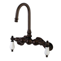 Thumbnail for Aqua Vintage AE85T5 Vintage Adjustable Center Wall Mount Tub Faucet, Oil Rubbed Bronze - BNGBath