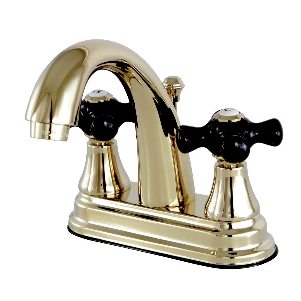 Kingston Brass KS7612PKX 4 in. Centerset Bathroom Faucet, Polished Brass - BNGBath