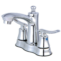 Thumbnail for Kingston Brass FB7611JL 4 in. Centerset Bathroom Faucet, Polished Chrome - BNGBath