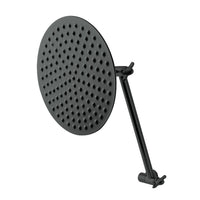Thumbnail for Kingston Brass K136K0MB Victorian Shower Head with Adjustable Shower Arm, Matte Black - BNGBath