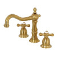 Thumbnail for Kingston Brass KS1977AX 8 in. Widespread Bathroom Faucet, Brushed Brass - BNGBath