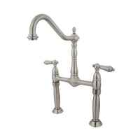 Thumbnail for Kingston Brass KS1078AL Vessel Sink Faucet, Brushed Nickel - BNGBath
