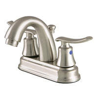 Thumbnail for Kingston Brass FB5618JL 4 in. Centerset Bathroom Faucet, Brushed Nickel - BNGBath