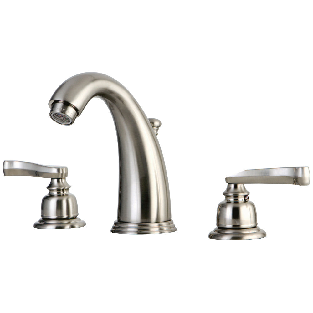 Kingston Brass GKB988FL Widespread Bathroom Faucet, Brushed Nickel - BNGBath