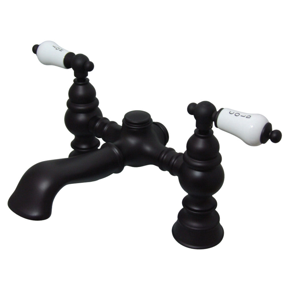 Kingston Brass CC1132T5 Vintage 7-Inch Deck Mount Tub Faucet, Oil Rubbed Bronze - BNGBath