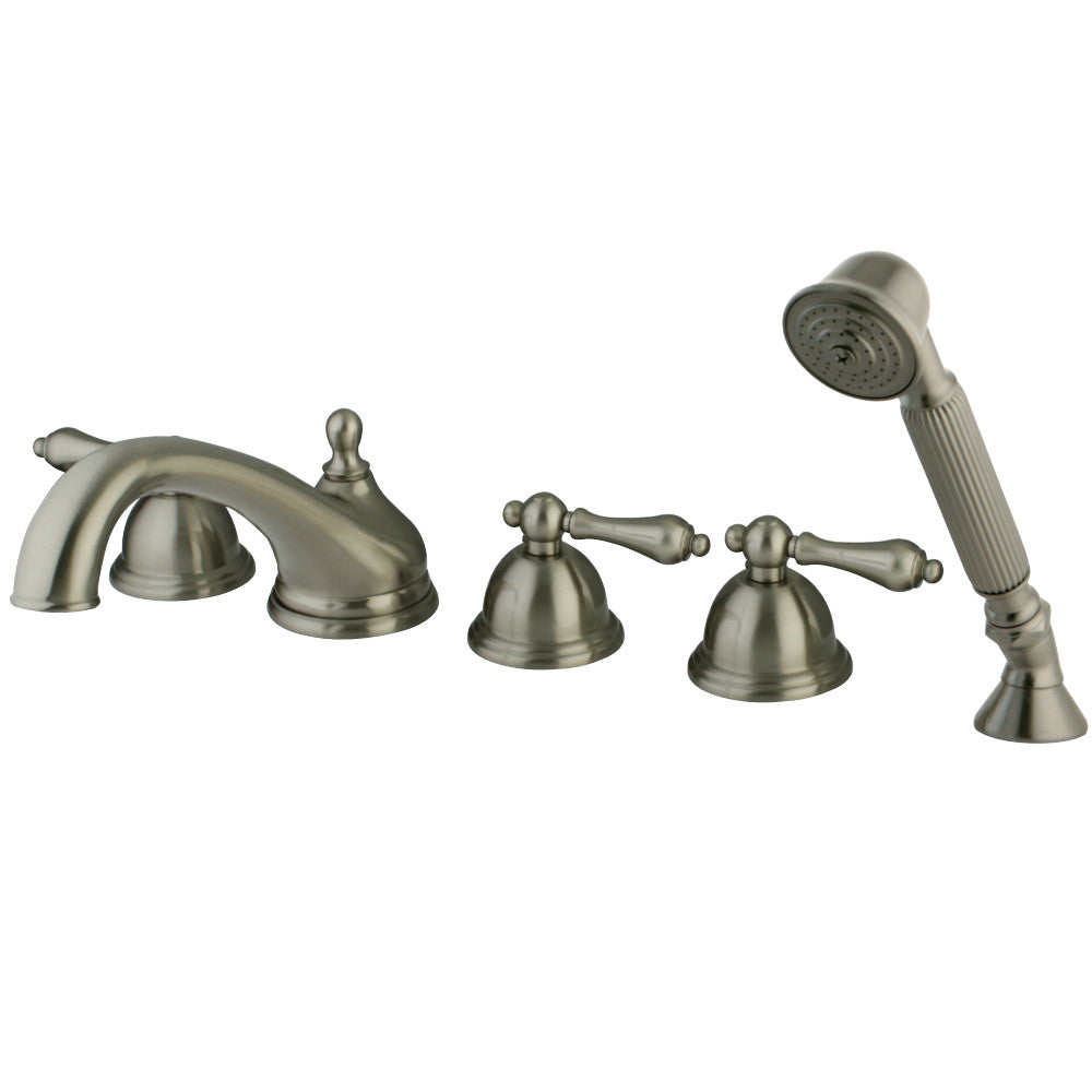Kingston Brass KS33585AL Roman Tub Faucet with Hand Shower, Brushed Nickel - BNGBath