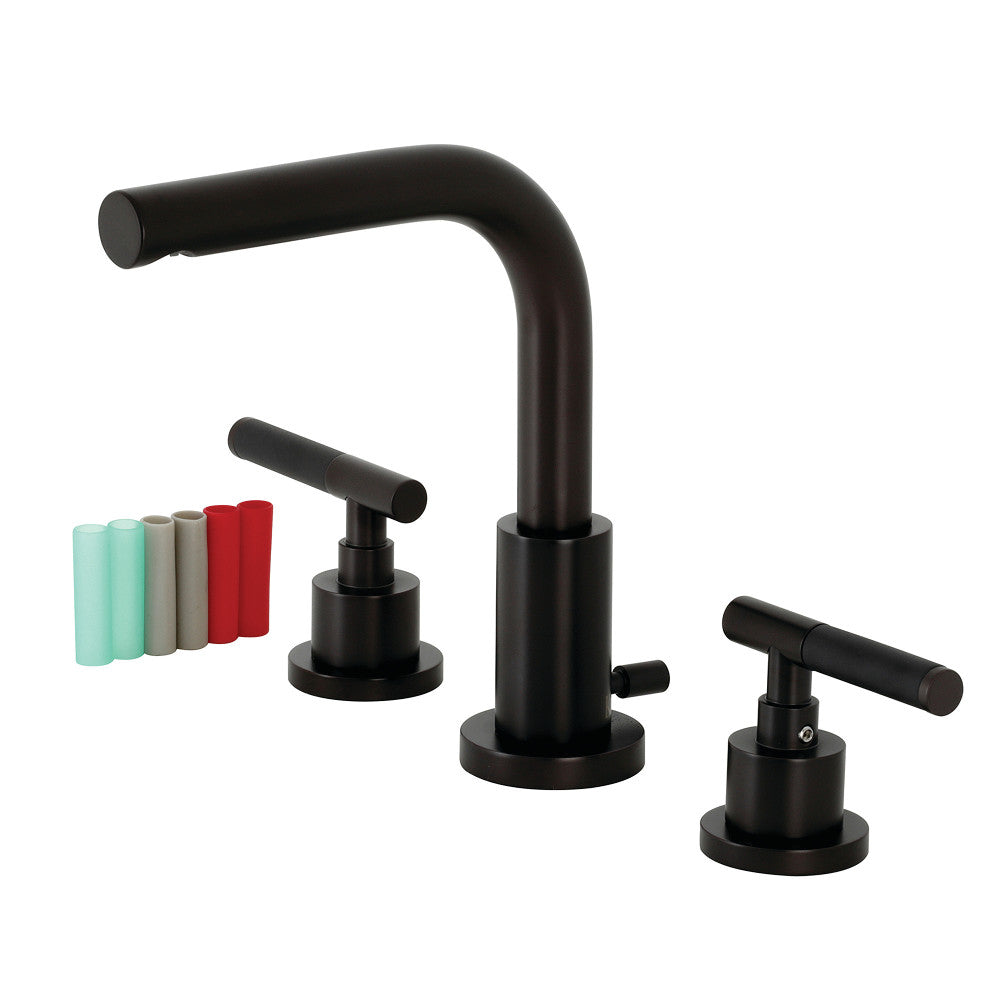 Fauceture FSC8955CKL Kaiser Widespread Bathroom Faucet with Brass Pop-Up, Oil Rubbed Bronze - BNGBath