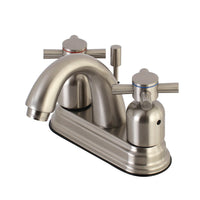 Thumbnail for Kingston Brass KB8618DX 4 in. Centerset Bathroom Faucet, Brushed Nickel - BNGBath
