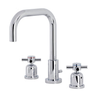 Thumbnail for Kingston Brass FSC8931DX Concord Widespread Bathroom Faucet with Brass Pop-Up, Polished Chrome - BNGBath
