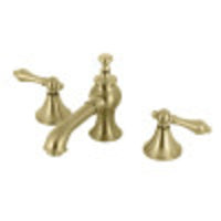 Thumbnail for Kingston Brass KC7067AL Vintage 8 in. Widespread Bathroom Faucet, Brushed Brass - BNGBath