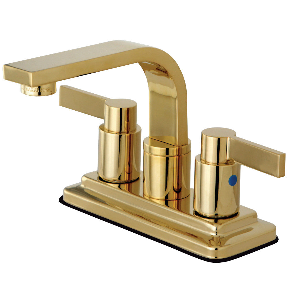 Kingston Brass KB8462NDL NuvoFusion 4-Inch Centerset Bathroom Faucet, Polished Brass - BNGBath
