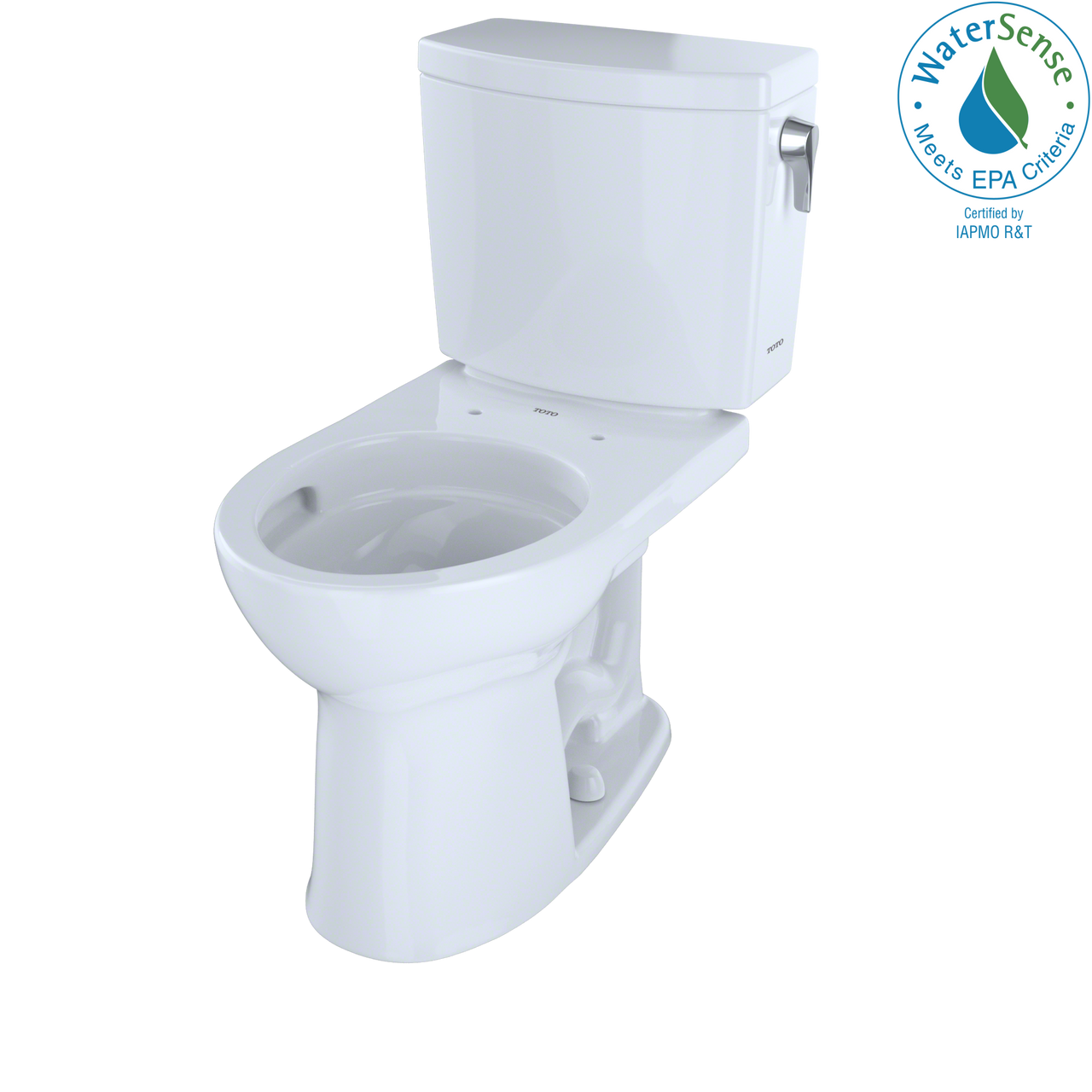 TOTO Drake II 1G Two-Piece Round 1.0 GPF Universal Height Toilet with CeFiONtect and Right-Hand Trip Lever,  - CST453CUFRG#01 - BNGBath