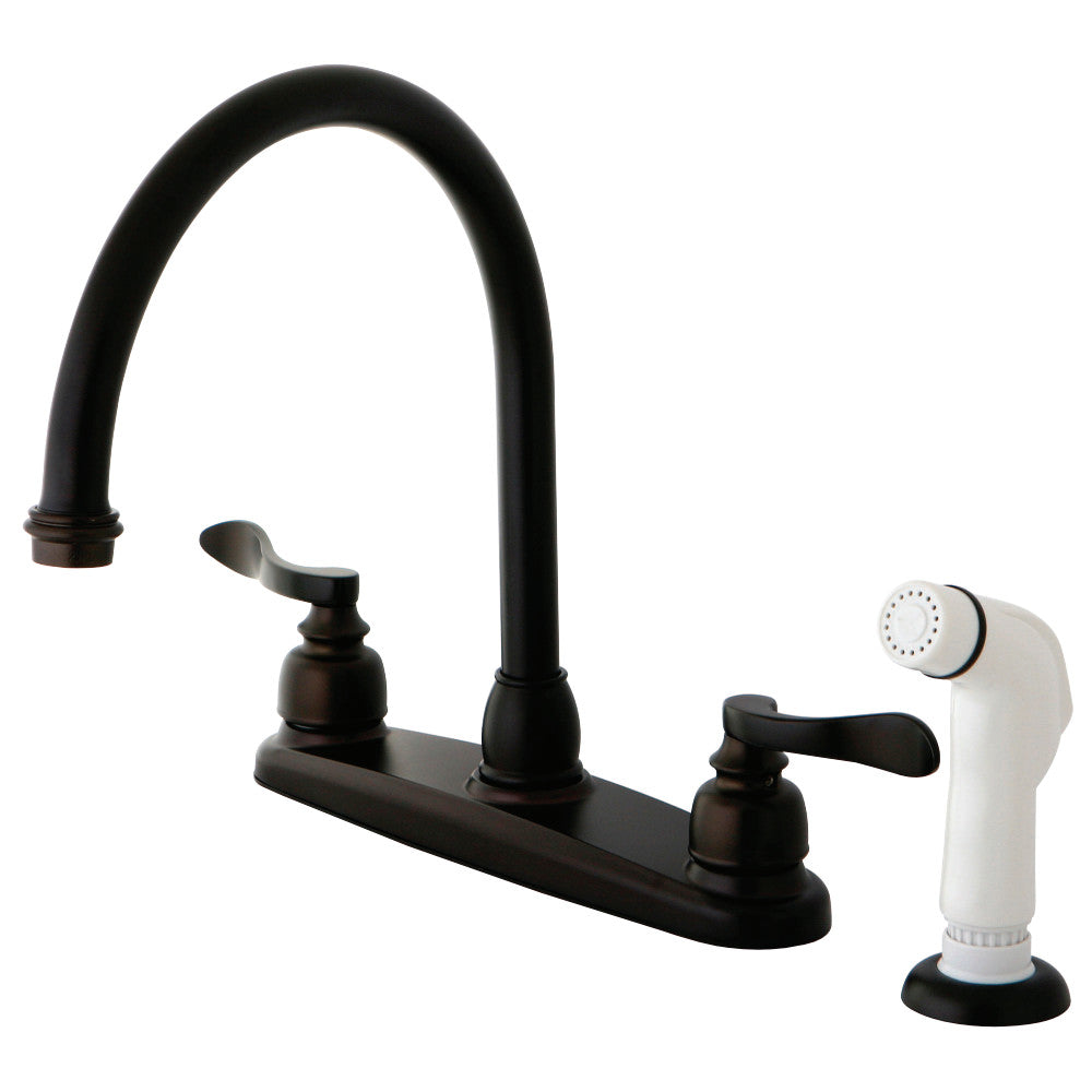 Kingston Brass KB8795NFL NuWave French Centerset Kitchen Faucet, Oil Rubbed Bronze - BNGBath