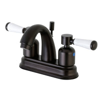 Thumbnail for Kingston Brass FB5615DPL 4 in. Centerset Bathroom Faucet, Oil Rubbed Bronze - BNGBath