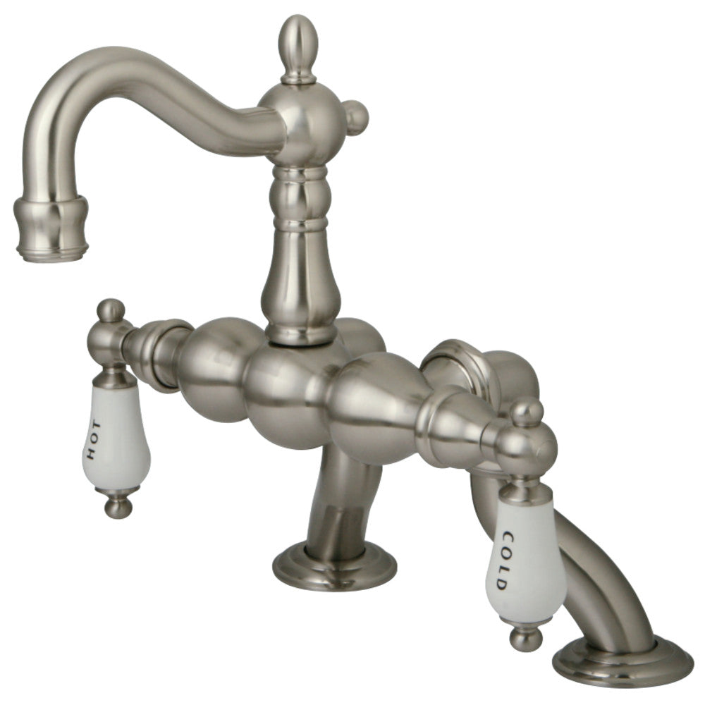 Kingston Brass CC2003T8 Vintage Clawfoot Tub Faucet, Brushed Nickel - BNGBath