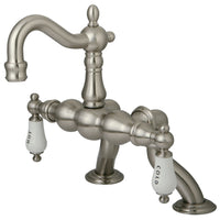 Thumbnail for Kingston Brass CC2003T8 Vintage Clawfoot Tub Faucet, Brushed Nickel - BNGBath