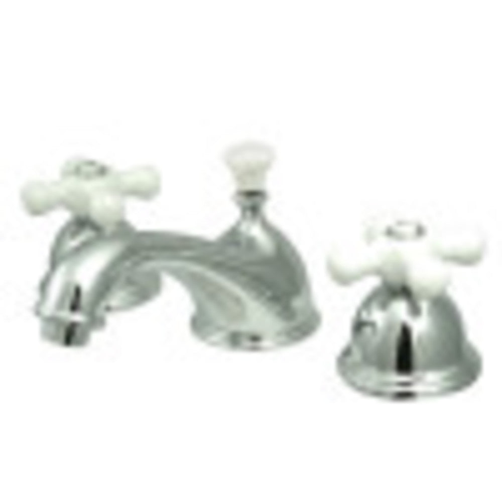 Kingston Brass CC40L1 8 to 16 in. Widespread Bathroom Faucet, Polished Chrome - BNGBath