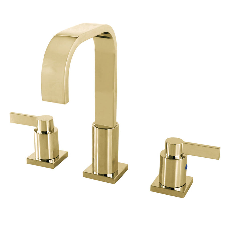 Fauceture FSC8962NDL NuvoFusion Widespread Bathroom Faucet, Polished Brass - BNGBath