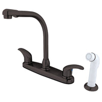 Thumbnail for Kingston Brass KB715LL Legacy 8-Inch Centerset Kitchen Faucet, Oil Rubbed Bronze - BNGBath