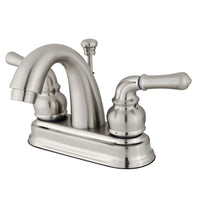 Thumbnail for Kingston Brass GKB5618NML 4 in. Centerset Bathroom Faucet, Brushed Nickel - BNGBath