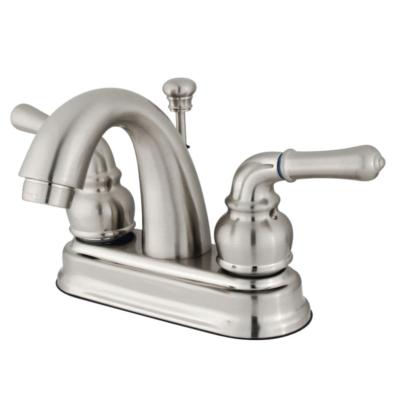 Kingston Brass GKB5618NML 4 in. Centerset Bathroom Faucet, Brushed Nickel - BNGBath
