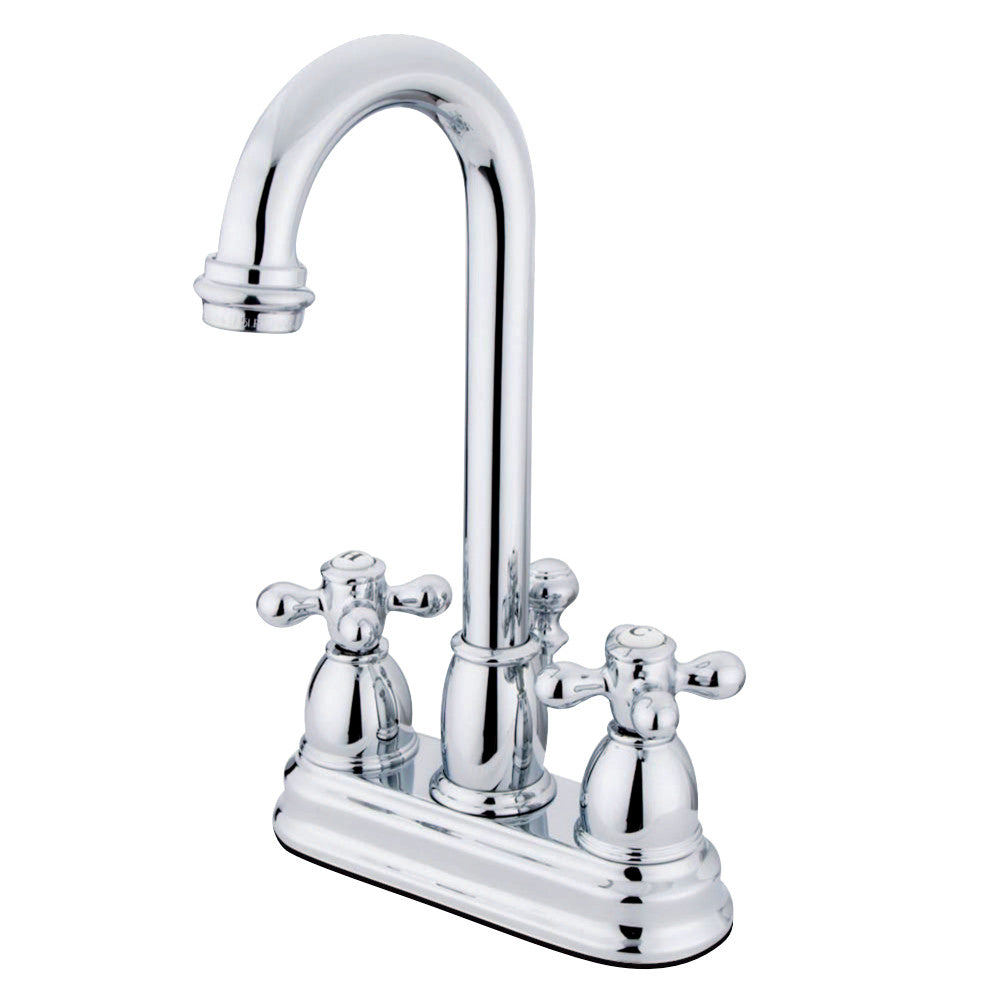 Kingston Brass KB3611AX 4 in. Centerset Bathroom Faucet, Polished Chrome - BNGBath
