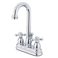 Thumbnail for Kingston Brass KB3611AX 4 in. Centerset Bathroom Faucet, Polished Chrome - BNGBath