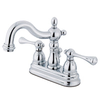 Thumbnail for Kingston Brass KS1601BL 4 in. Centerset Bathroom Faucet, Polished Chrome - BNGBath
