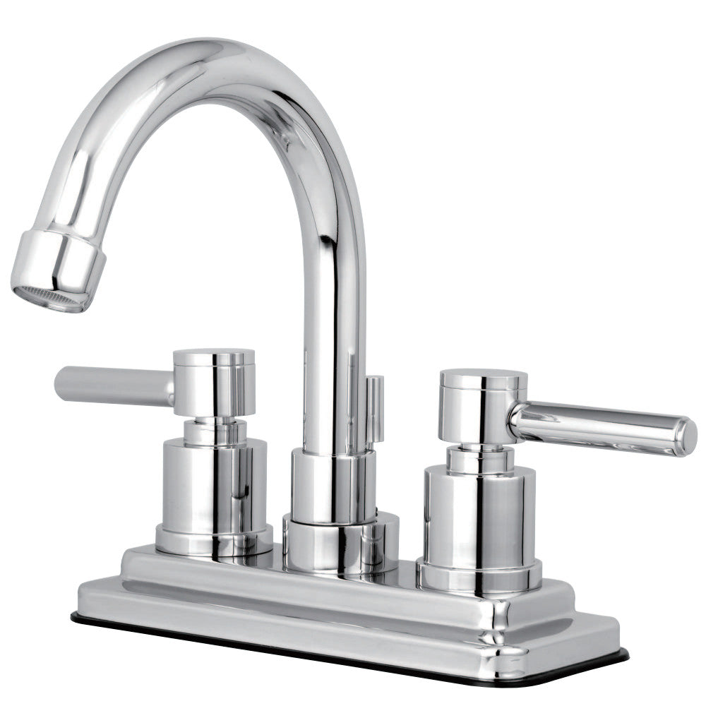 Kingston Brass KS8661DL Concord 4 in. Centerset Bathroom Faucet with Brass Pop-Up, Polished Chrome - BNGBath