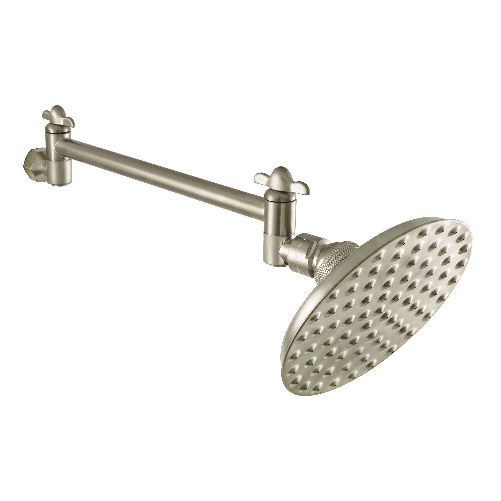 Kingston Brass CK135K8 Victorian 5" Showerhead with High Low Adjustable Arm, Brushed Nickel - BNGBath