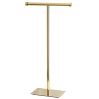 Thumbnail for Kingston Brass CC8102 Claremont Freestanding Toilet Paper Stand, Polished Brass - BNGBath