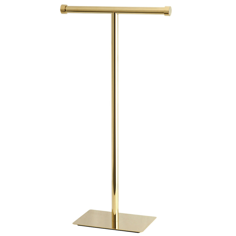 Kingston Brass CC8102 Claremont Freestanding Toilet Paper Stand, Polished Brass - BNGBath