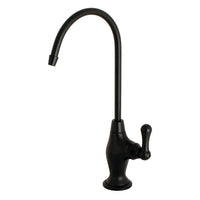 Thumbnail for Kingston Brass KS3190AL Restoration Single Handle Water Filtration Faucet, Matte Black - BNGBath