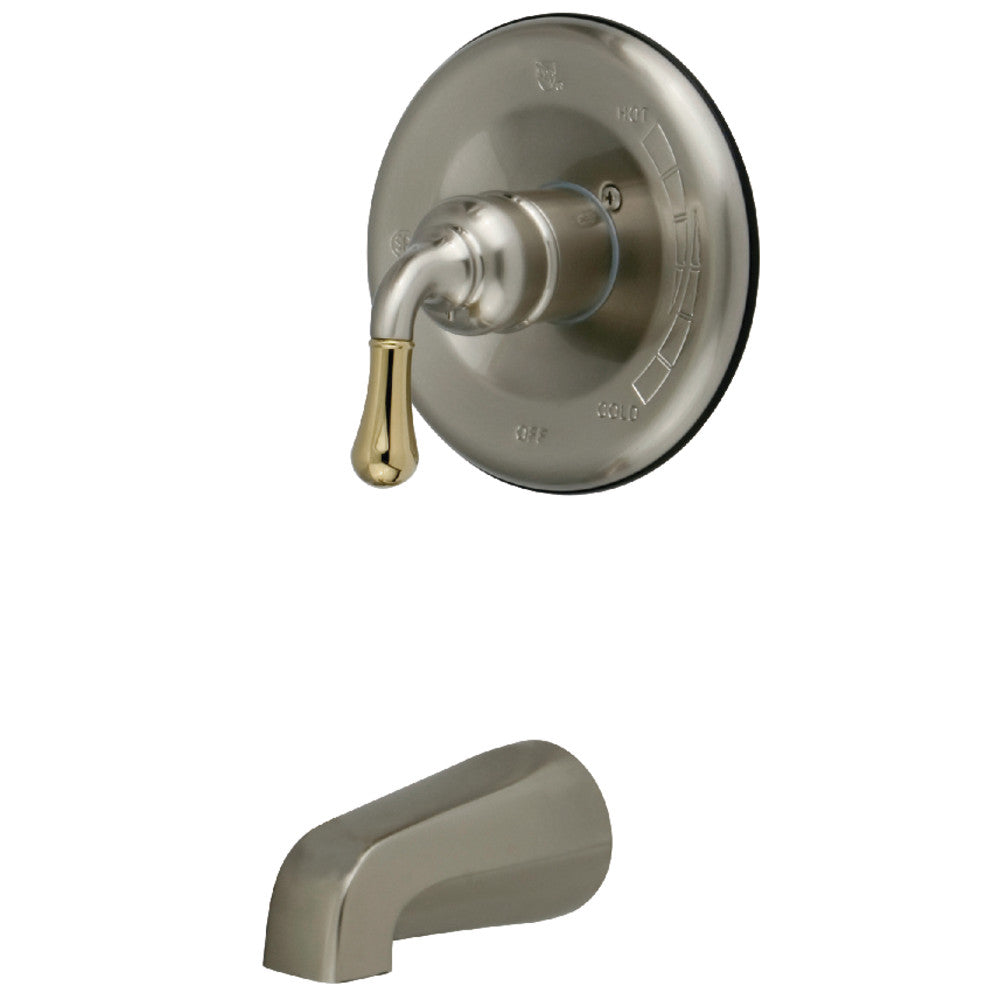 Kingston Brass KB1639TO Tub Only for KB1639, Brushed Nickel/Polished Brass - BNGBath