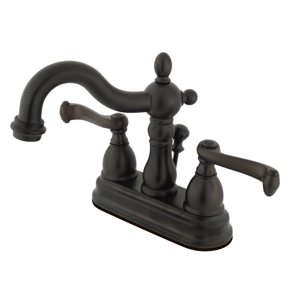 Kingston Brass KS1605FL 4 in. Centerset Bathroom Faucet, Oil Rubbed Bronze - BNGBath