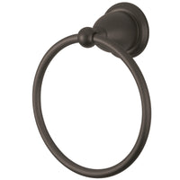 Thumbnail for Kingston Brass BA1754ORB Heritage 6-Inch Towel Ring, Oil Rubbed Bronze - BNGBath