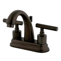 Thumbnail for Kingston Brass KS8615CML 4 in. Centerset Bathroom Faucet, Oil Rubbed Bronze - BNGBath