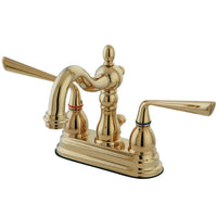 Thumbnail for Kingston Brass KS1602ZL 4 in. Centerset Bathroom Faucet, Polished Brass - BNGBath