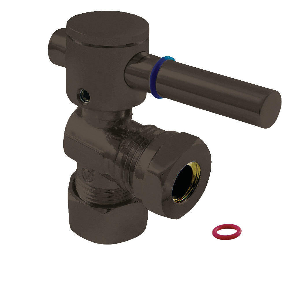 Kingston Brass CC54305DL 5/8" OD Comp X 1/2" or 7/16" Slip Joint Angle Stop Valve, Oil Rubbed Bronze - BNGBath