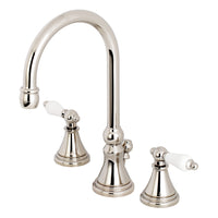 Thumbnail for Kingston Brass KS2986PL 8 in. Widespread Bathroom Faucet, Polished Nickel - BNGBath